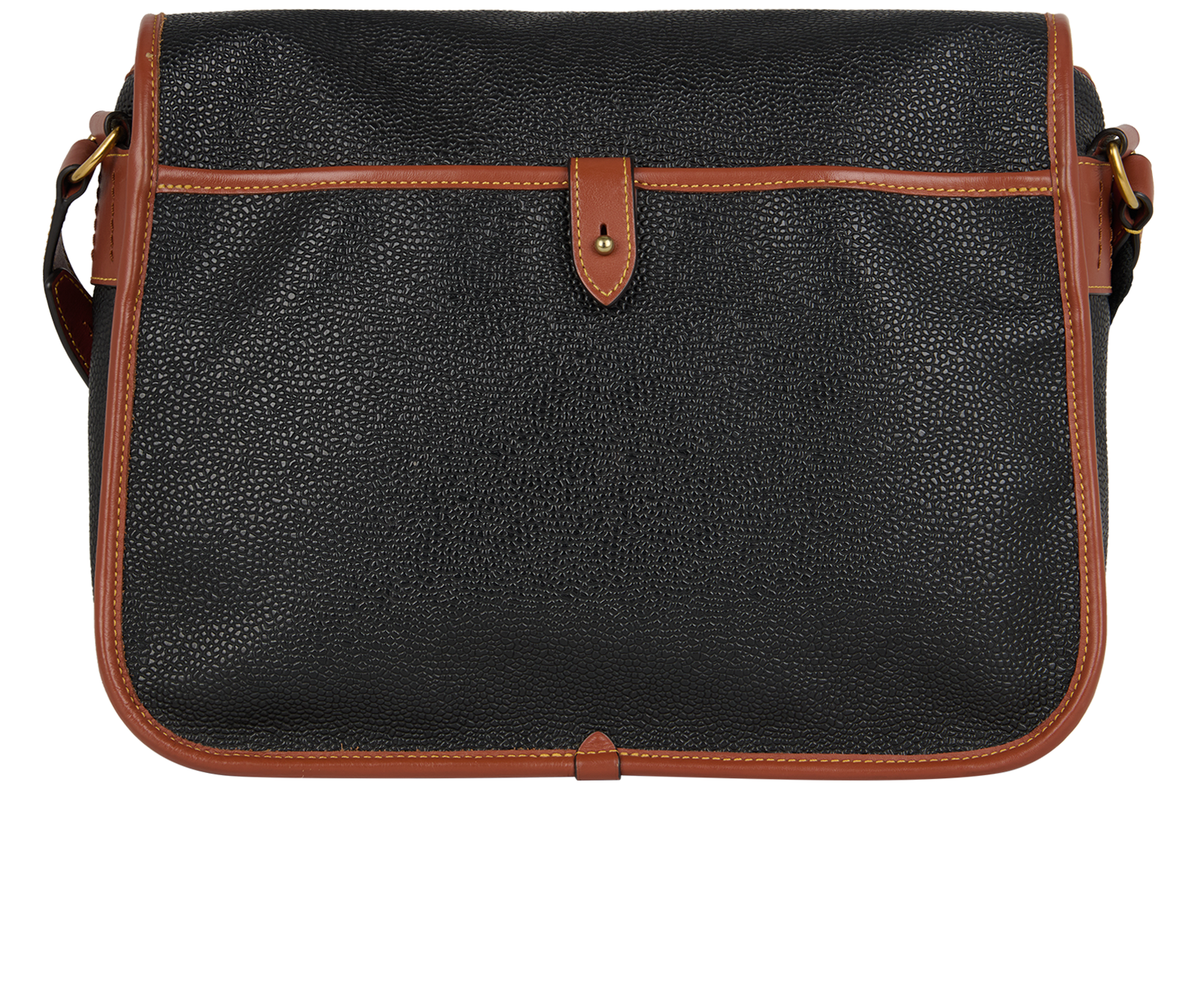 Heritage Messenger, &pound;150, Handbags, Black, Leather, Back view